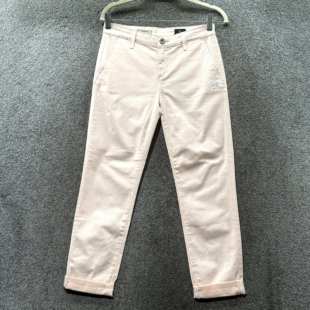 Adriano‎ Goldschmied Tristan Tailored Trouser Pants Women 25 Pink Mid Rise Ankle
